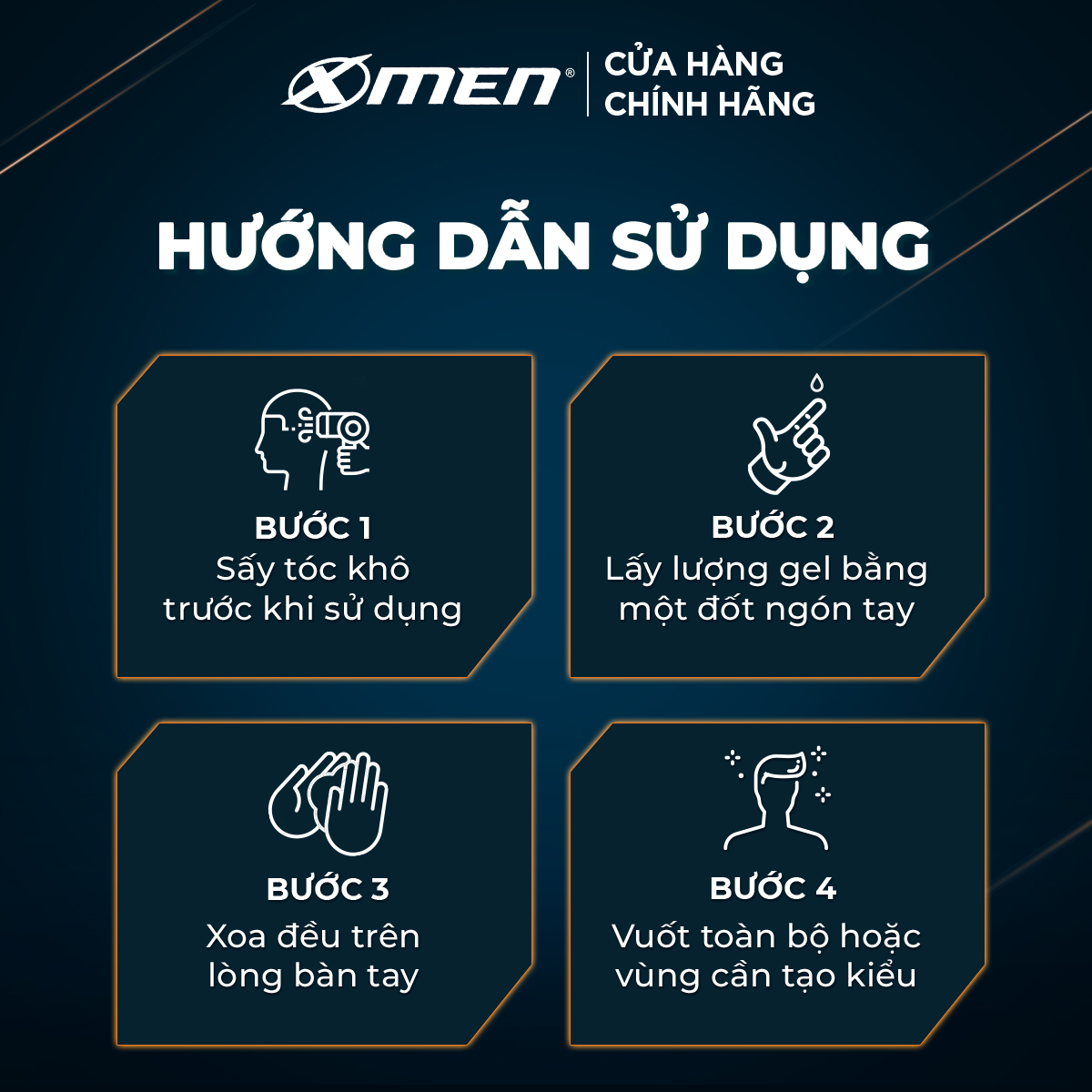 Gel vuốt tóc X-men Siêu cứng tóc 150g