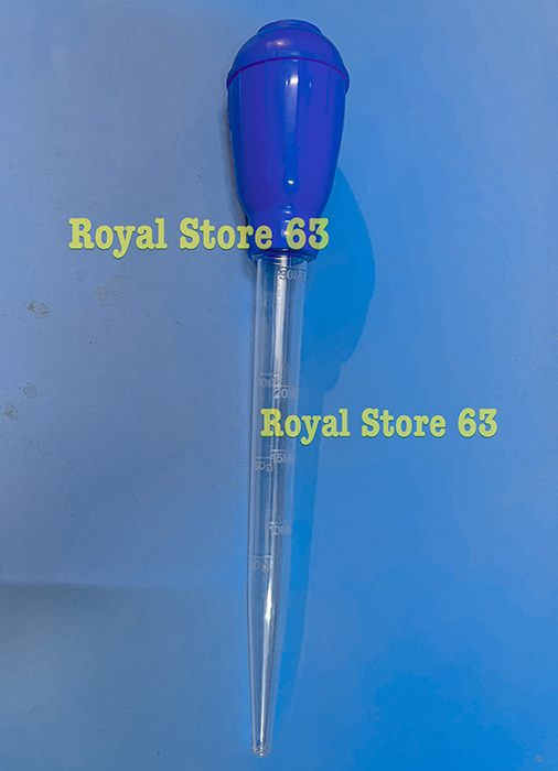 Ống bóp cao su, bơm tay cao su dùng để rút cặn hồ cá, cho cá ăn, bóp trùng 30ml, 50ml