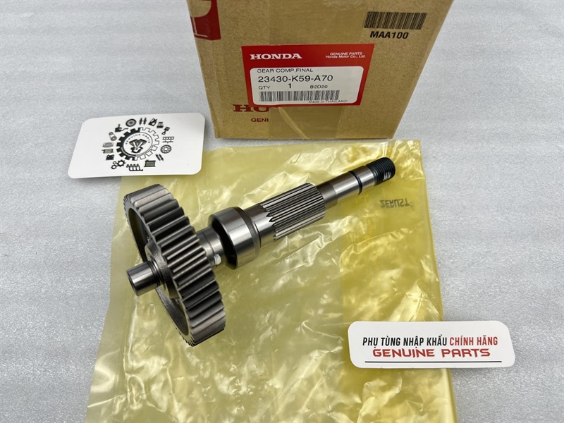Nhông lớn cốt láp bánh sau vario, click 125 150 nhập khẩu chính hãng honda 23430-k59-a10 / 23430-k59-a70