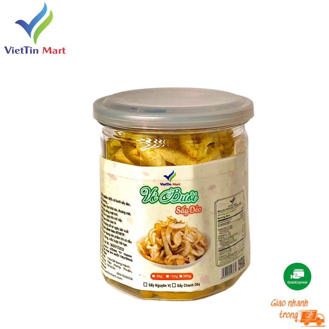 Mứt vỏ bưởi sấy dẻo vị chanh dây viettin mart 150g