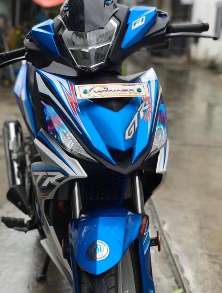 Tem rời winner GTR dán xe xanh