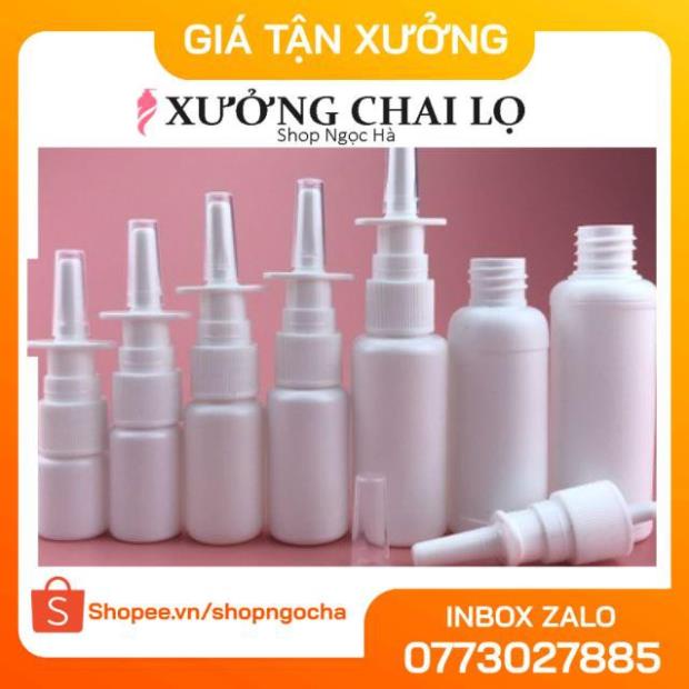 Chai xịt mũi thẳng 10ml chiết dung dịch