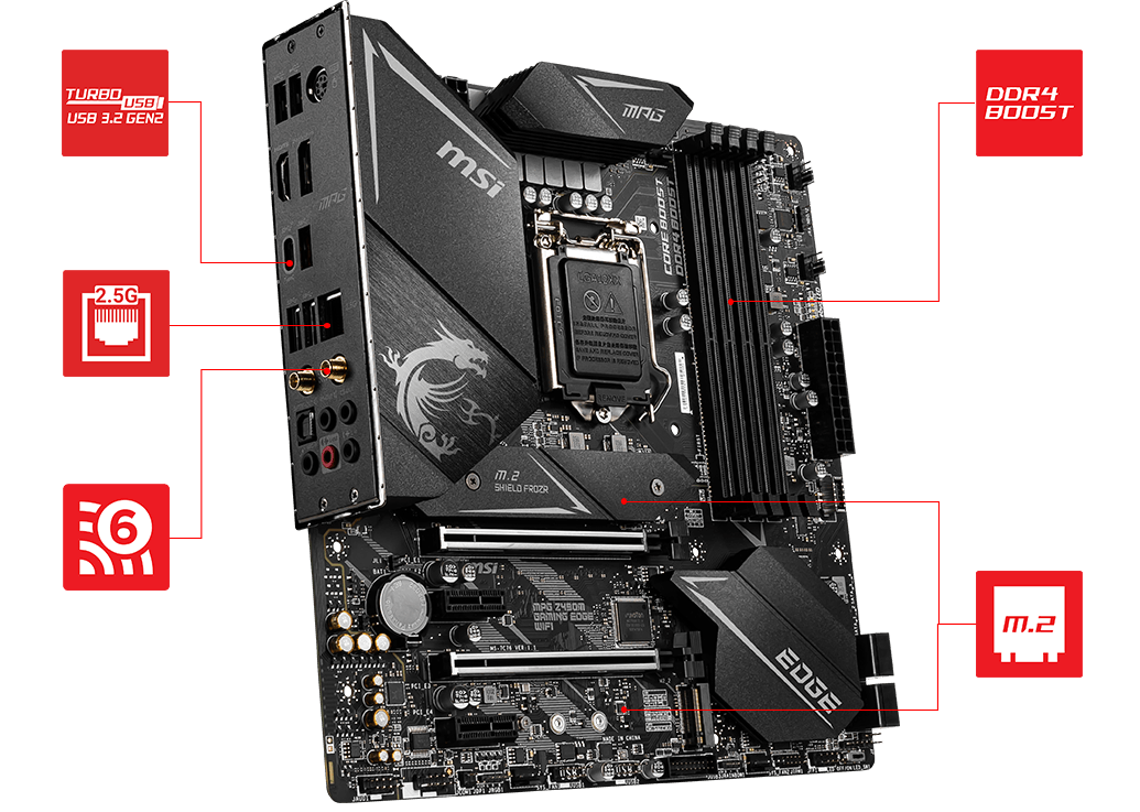MAINBOARD MSI MPG Z490M GAMING EDGE WIFI