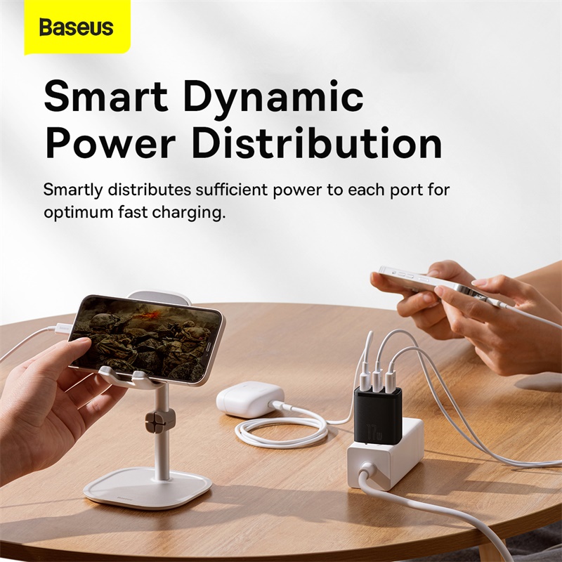 Củ sạc Baseus compact charger 3 cổng 17w