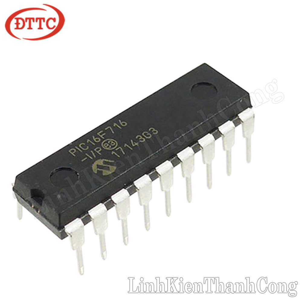 Pic16f716-i/p chân cắm