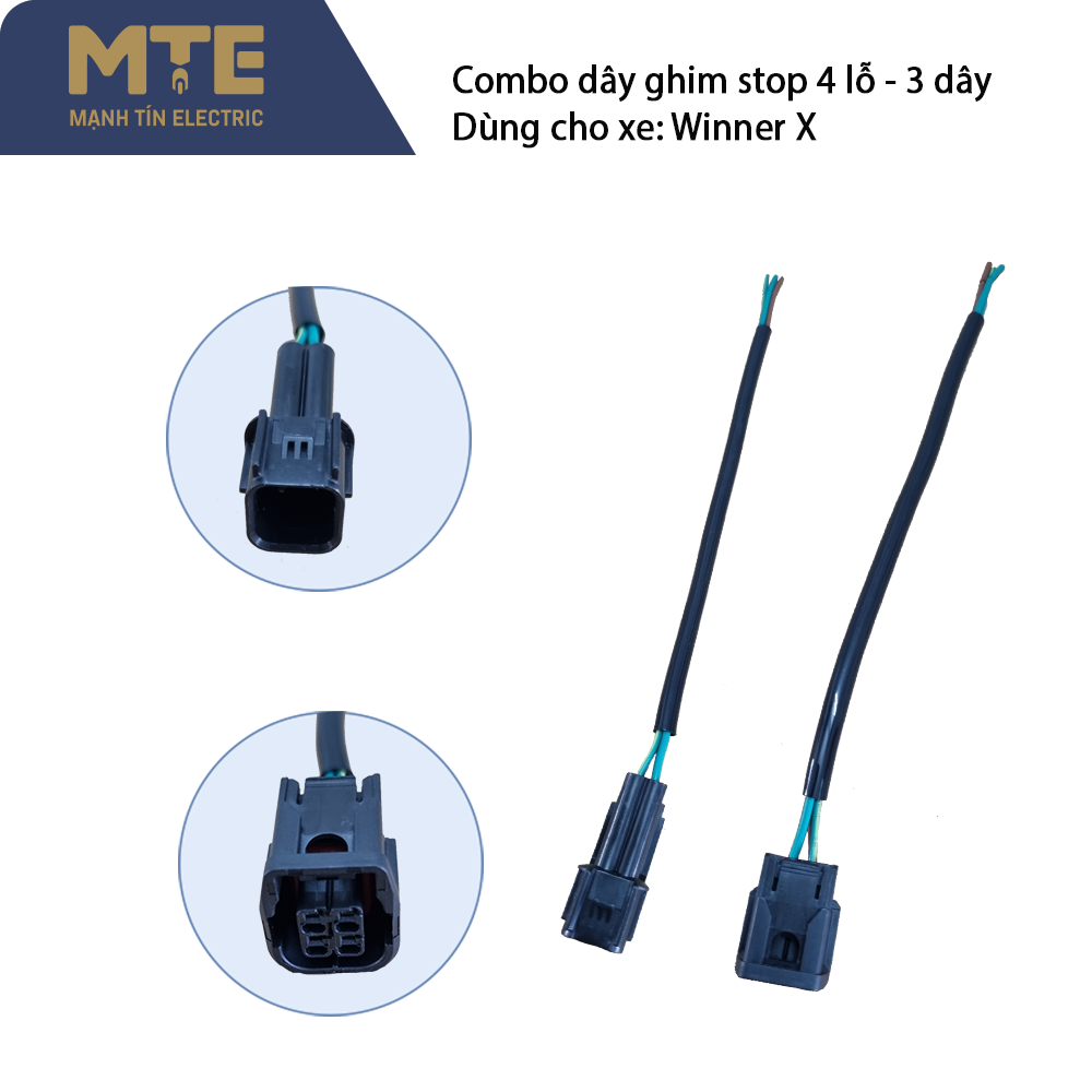 Combo dây ghim stop dùng cho xe winner x (4 lỗ - 3 dây / 4 chân - 3 dây)
