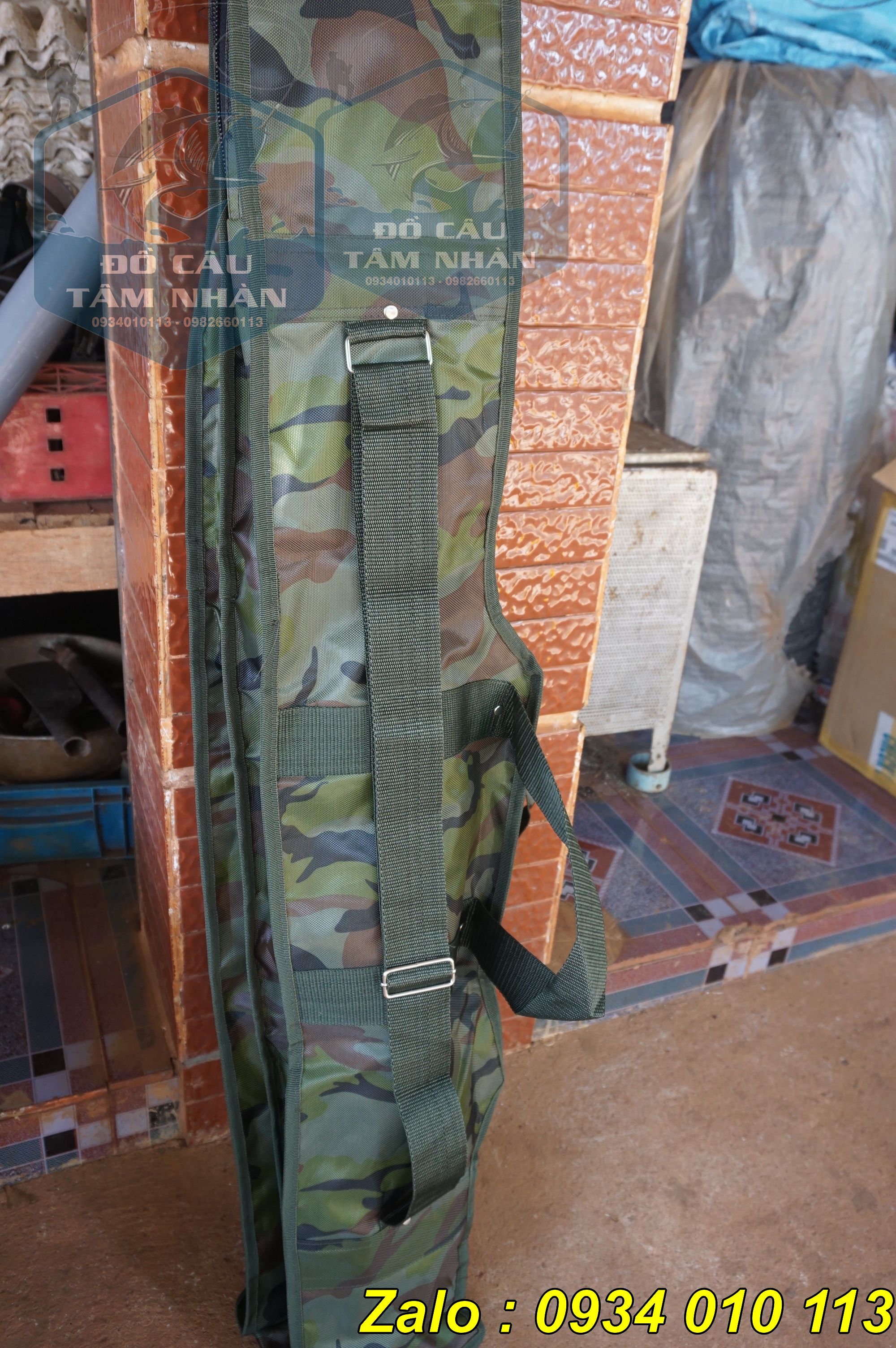 Bao đựng cần câu 2 ngăn màu camo Abu