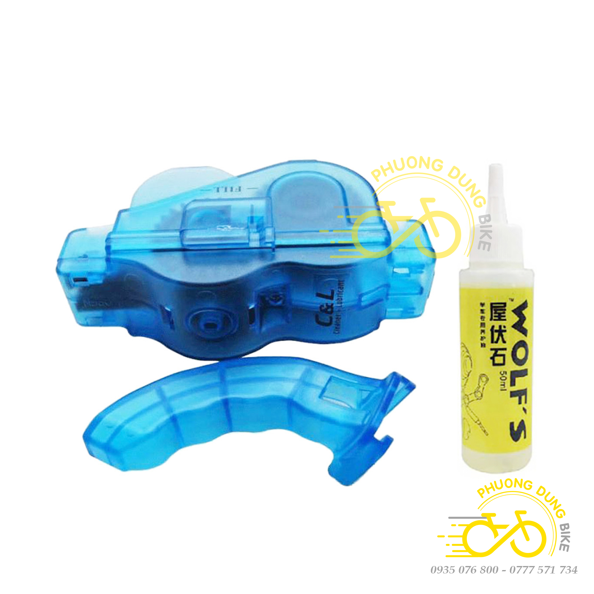 ombo Dầu Tra Xích Wolf’s + Dụng Cụ Vệ Sinh Xe Đạp – Làm Sạch & Bôi Trơn Xích, Líp, Đĩa