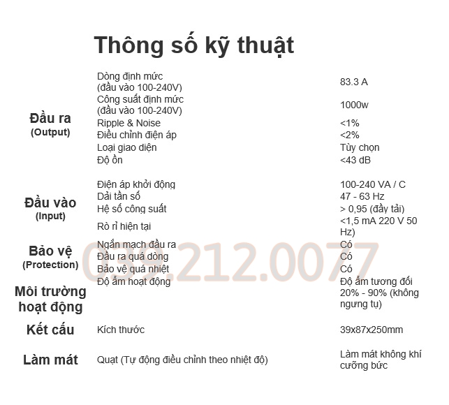 Nguồn Tháo máy chủ 12V 62A 750W