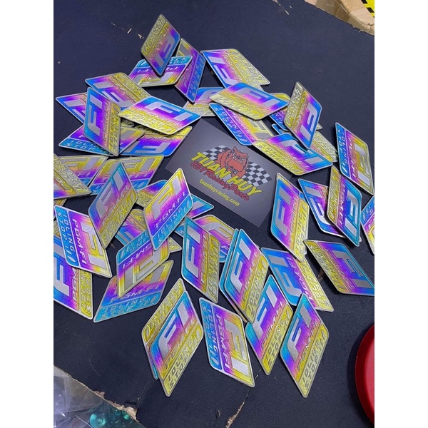 (FI Lớn) Tem Logo Titanium FI Lớn có sẵn keo 3M