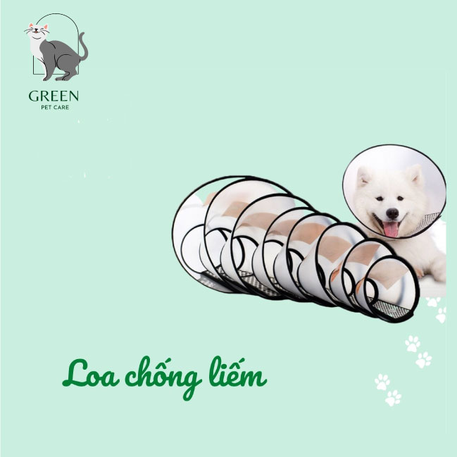 Loa chống liếm cho chó/mèo đủ size 1-7