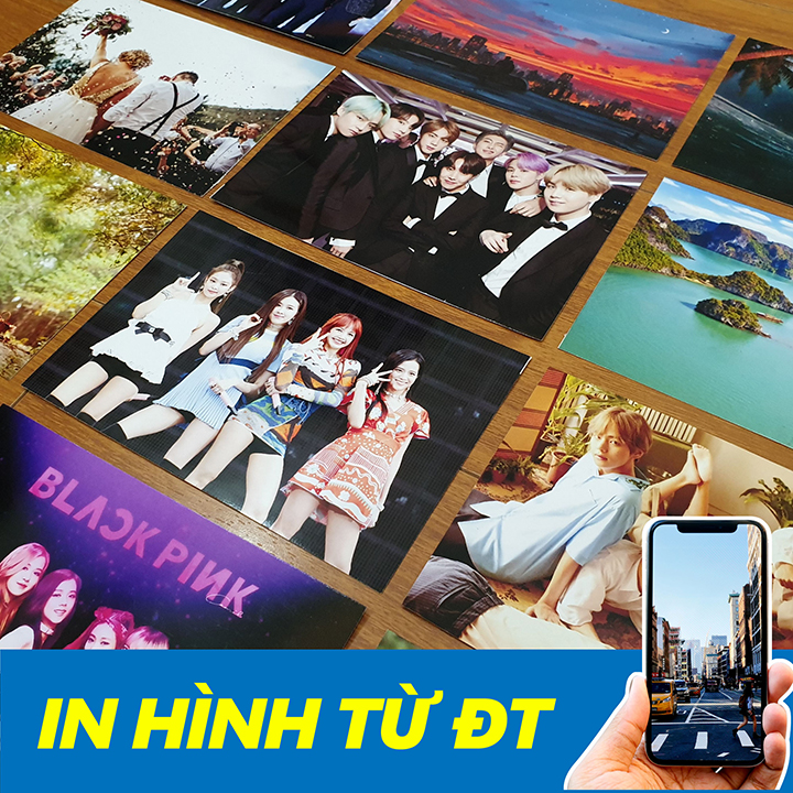 [Combo 8 ảnh] in ảnh 9x13 TẶNG kèm kẹp gỗ và dây thừng