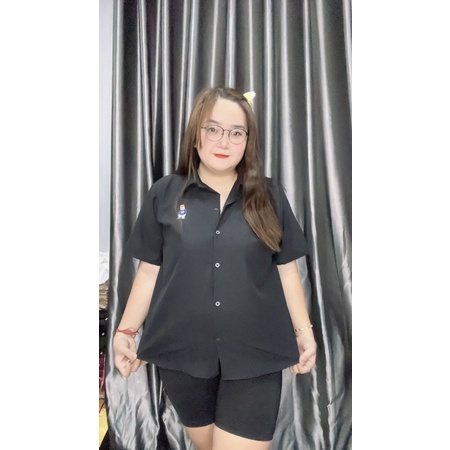 Sơmi thêu gấu Bigsize ( Ảnh thật shop chụp  )