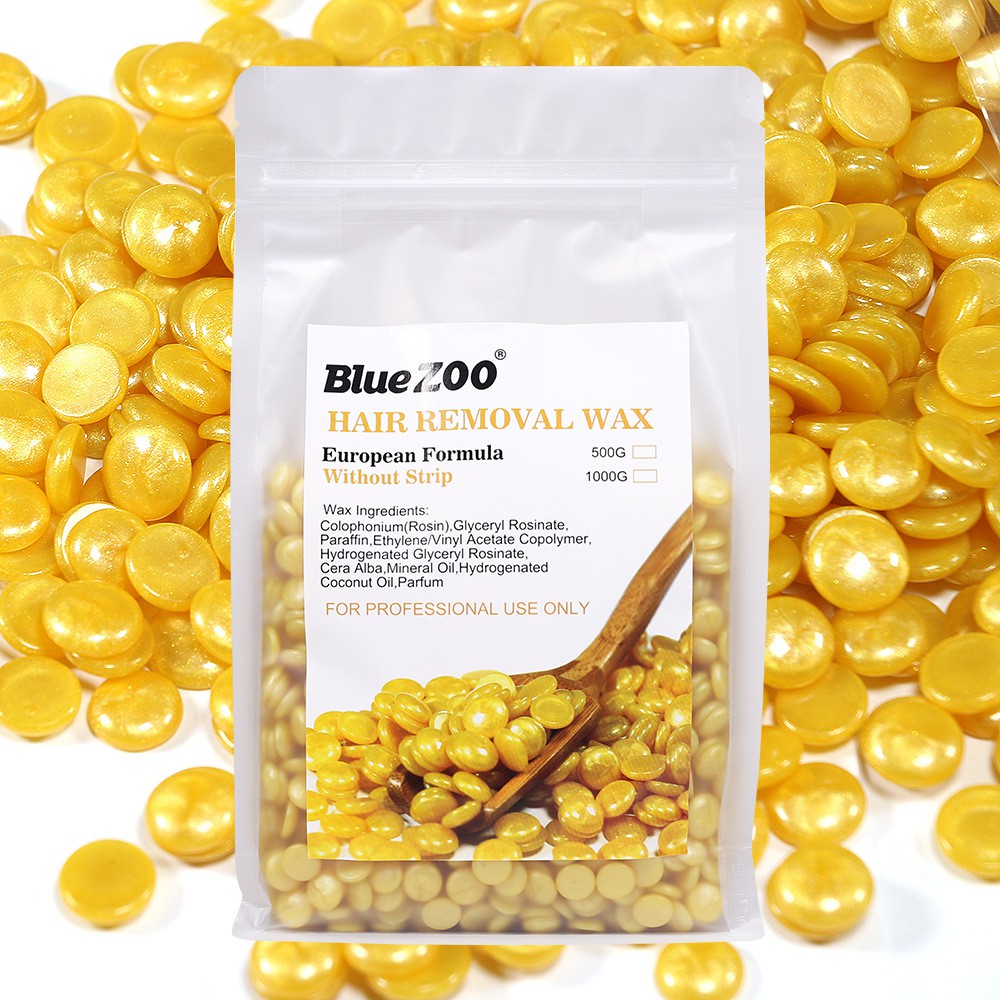 Sáp Wax Lông Nóng Hat Đậu Ngọc Trai Blue Zoo Hard Wax Beans Gói 500Gr