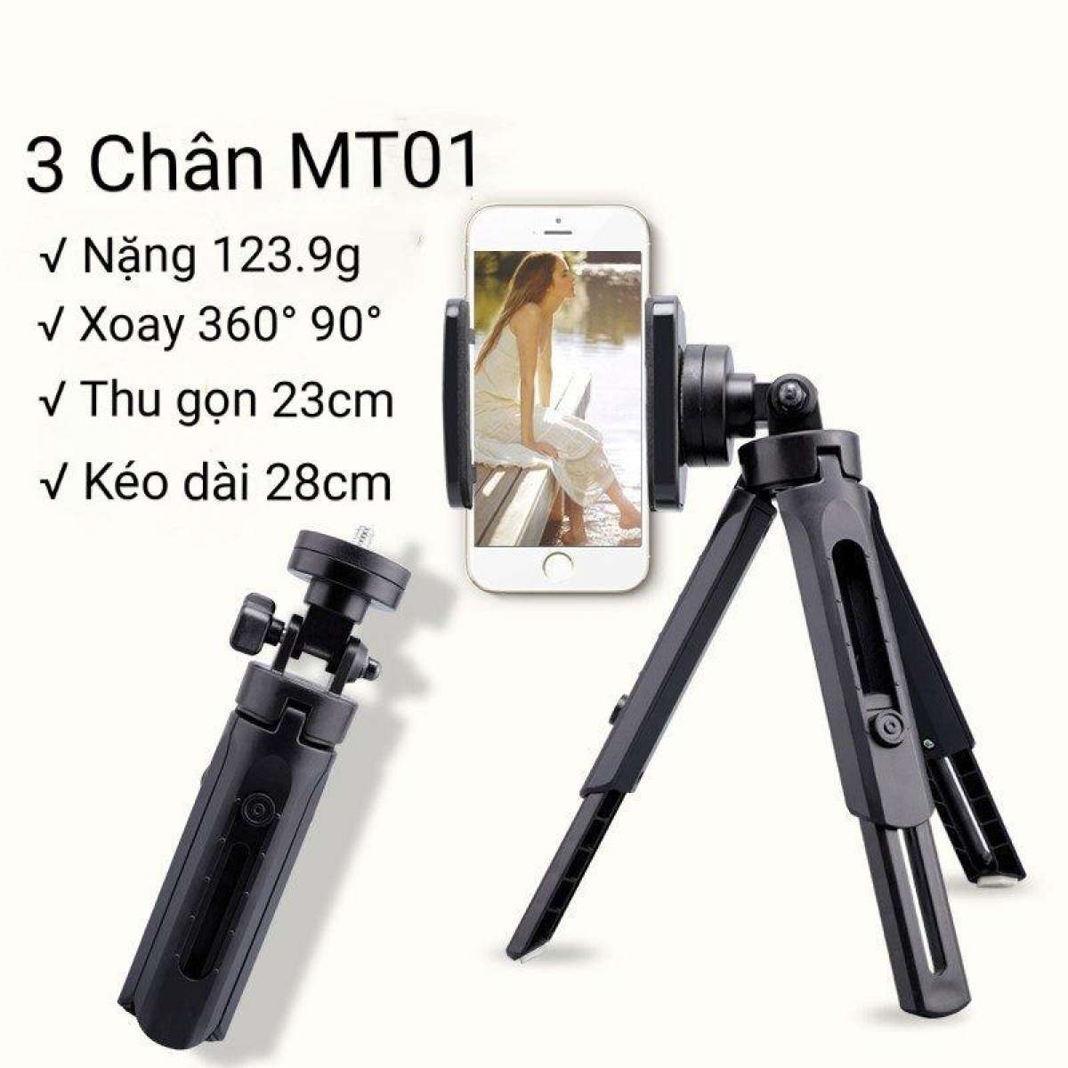 Giá Đỡ Đt 3 Chân Tripod Support MT01 Xoay 360 Độ