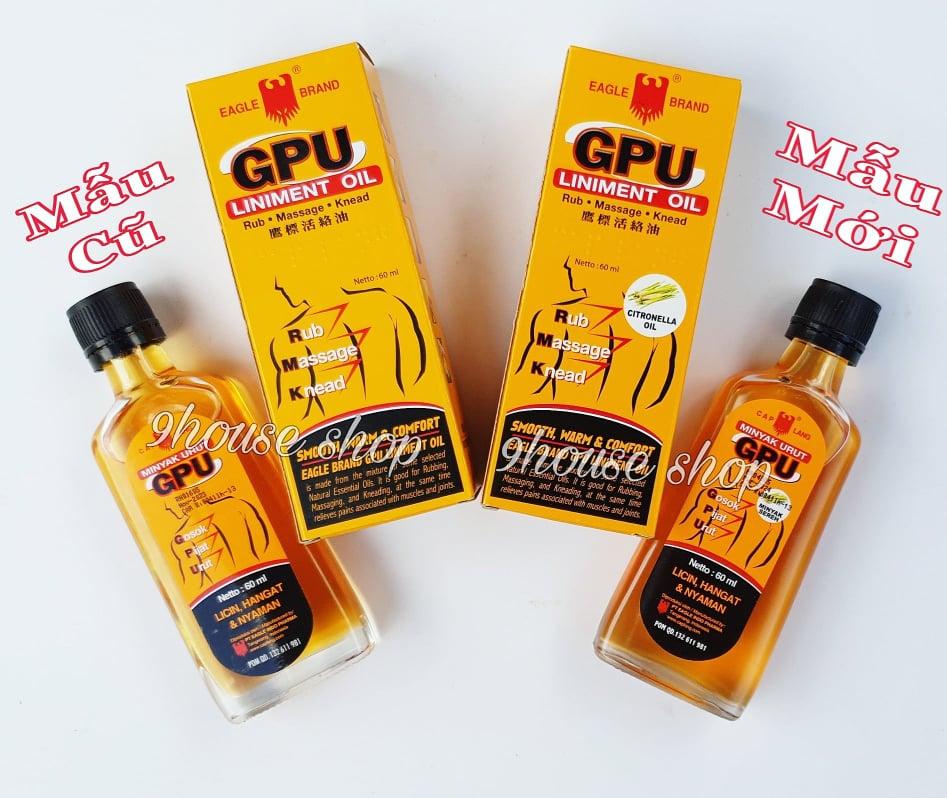 01 Dầu xoa bóp GPU Liniment Oil Indonesia 60ml