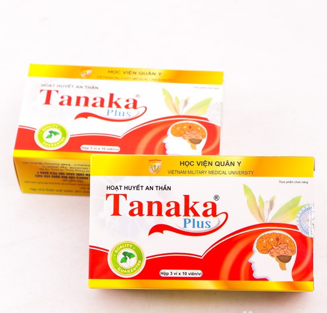 Hoạt huyết bổ não an thần Tanaka Plus Học viện Quân Y 30 viên