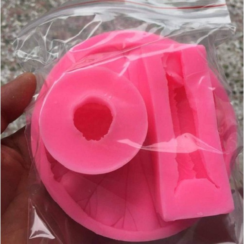 Khuôn silicon 4d lá Sen xòe