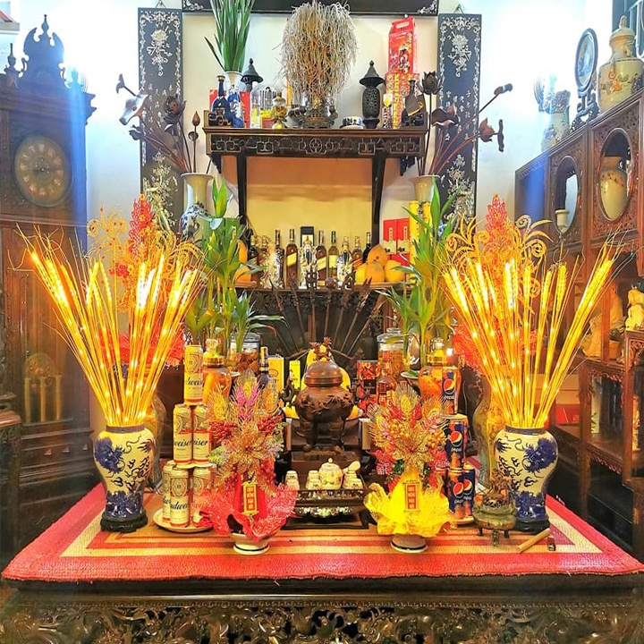 [15 CÁI] Combo bó 15 đèn, bó 10 đèn led bông lúa trang trí tết, đèn bông lúa thần tài