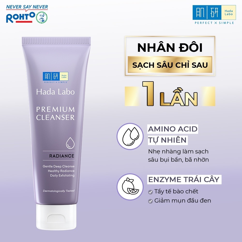 Sữa Rửa Mặt Cao Cấp Hada Labo Premium Cleanser Hydrating 100g