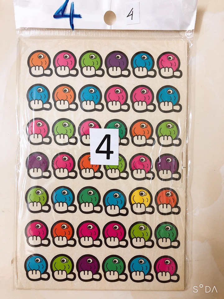 Túi 10 Tờ Sticker Các Mẫu