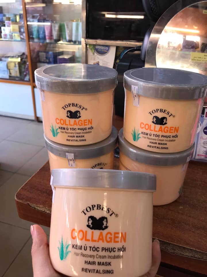 Kem hấp- ủ tóc collagen TOPBEST 500ML