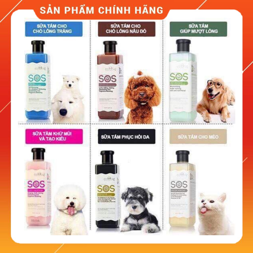 Sữa Tắm SOS Dành Cho Chó Và Mèo - Đen ( Trị Viêm Da )