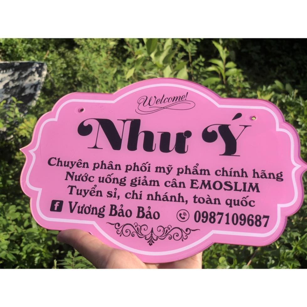 Bảng hiệu treo shop - bảng hiệu decor bán hàng - biển hiệu quảng cáo tại hà nội