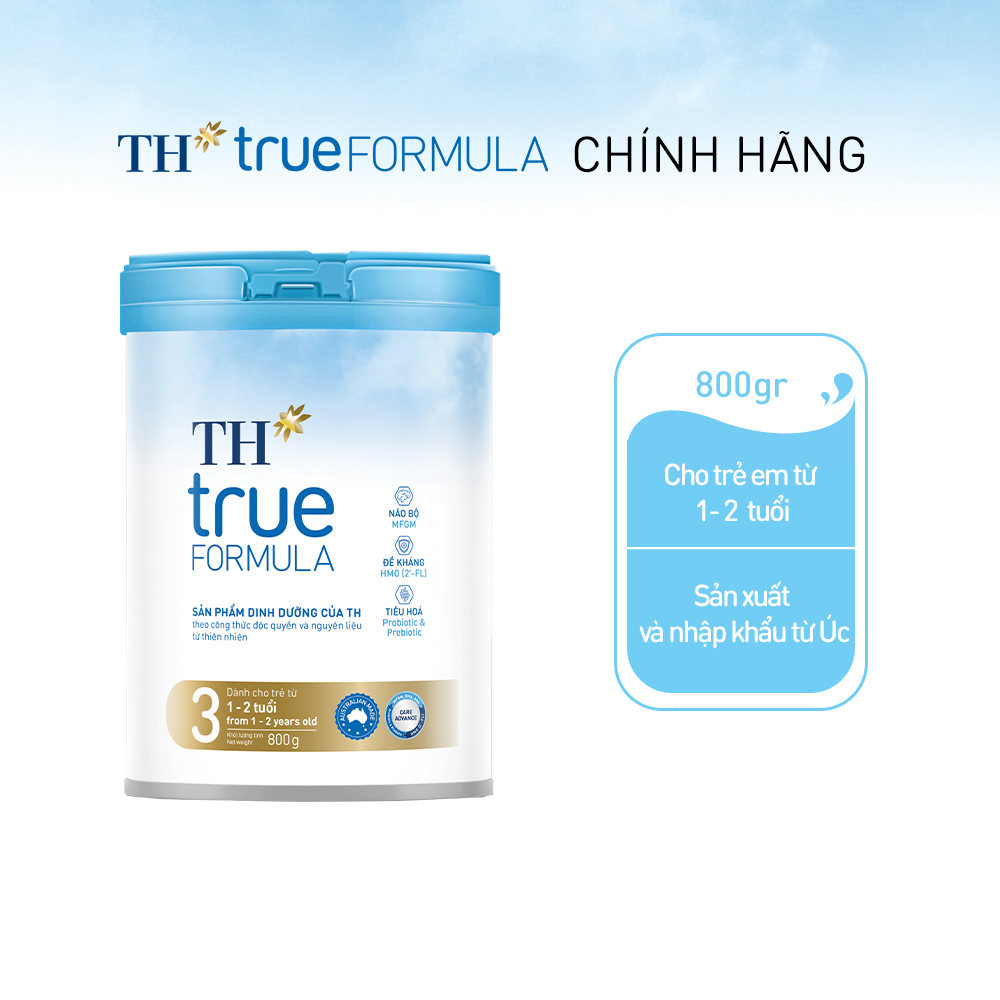 Sữa Bột TH TRUE MILK FORMULA số 3 lon 800g ( 1 - 2 tuổi ) Date 27/02/2025