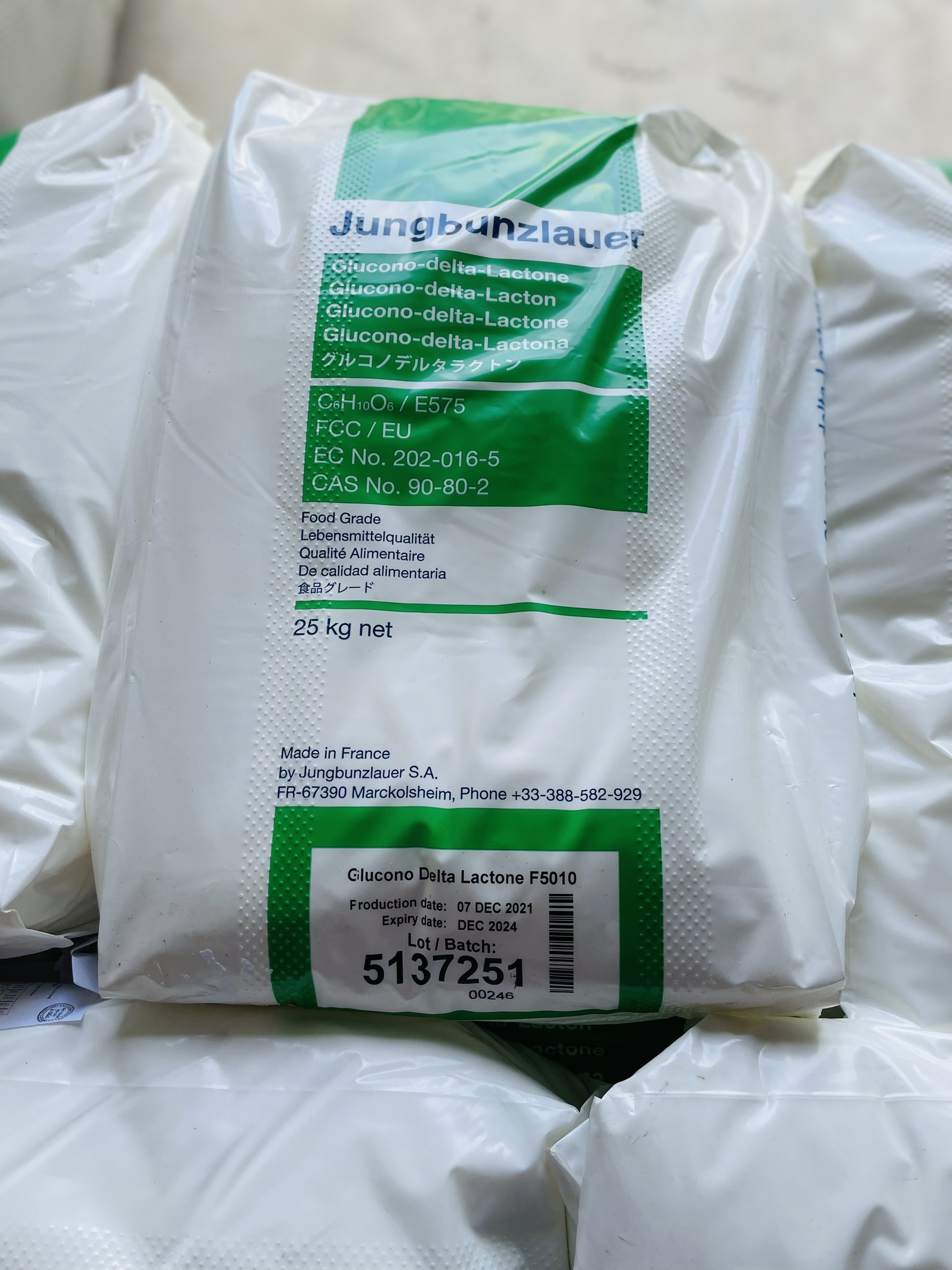 Phụ gia thực phẩm Đường nho Jungbunzlauer 1kg – Dùng cho sản xuất đậu hũ, đậu phụ, hàng nhập Pháp