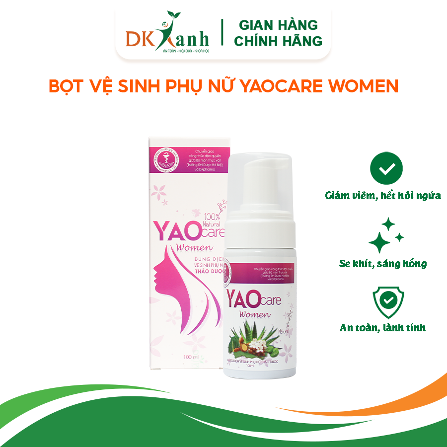 Bọt vệ sinh cho mẹ bầu và sau sinh Yaocare women - DK Pharma