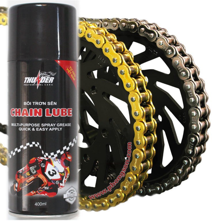 Chai bôi trơn dây sên thunder chain lube 400ml cao cấp