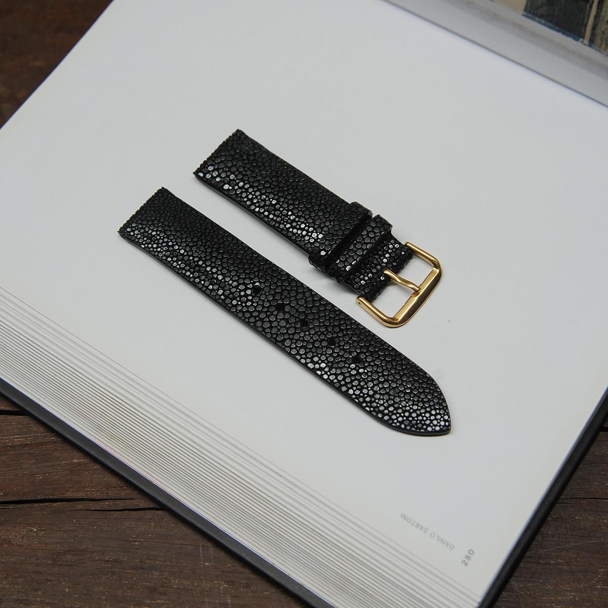 Dây đồng hồ - da cá đuối - đồ da handmade SMC229