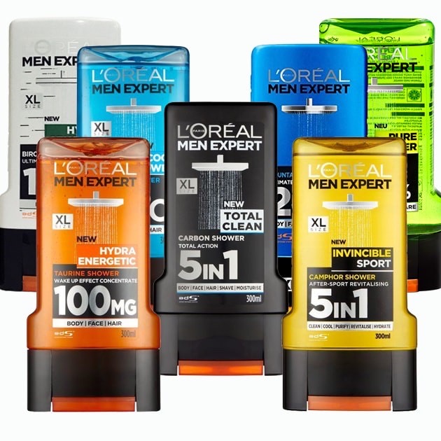 Sữa Tắm Gội Dạng Gel 3IN1 Loreal For Men 300ml Pháp