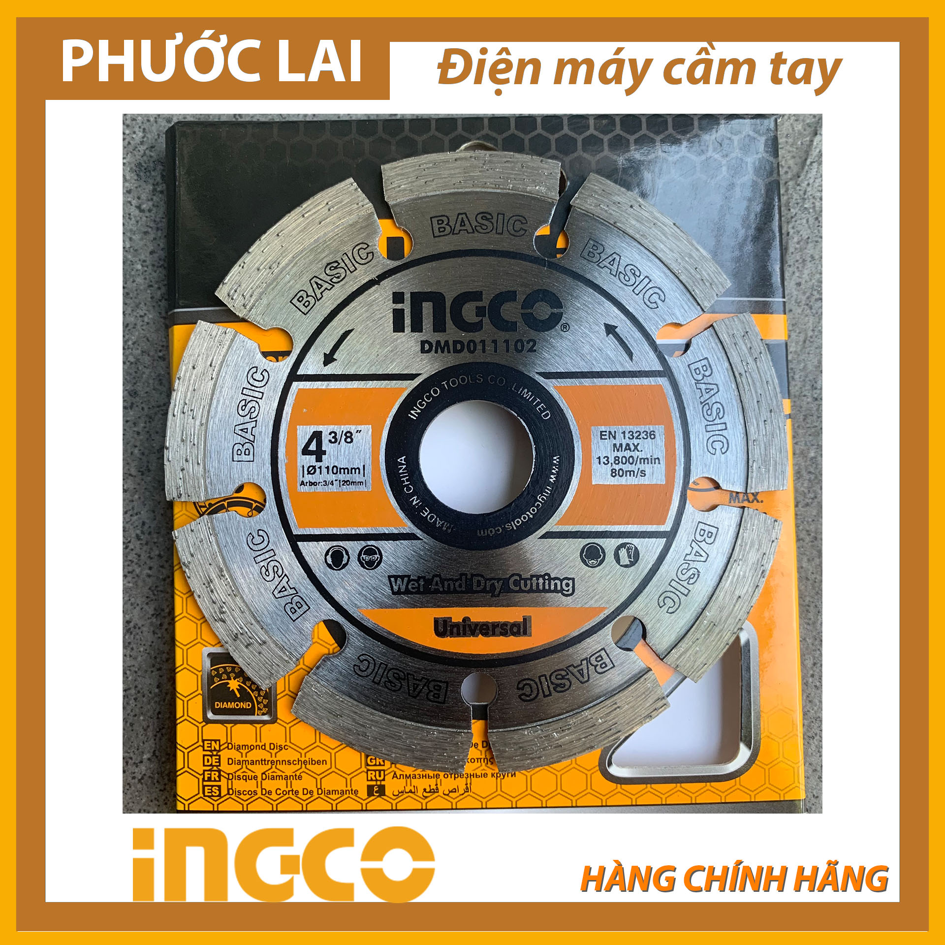 Đĩa cắt gạch khô 110x20mm (Chính Hãng) INGCO DMD011102