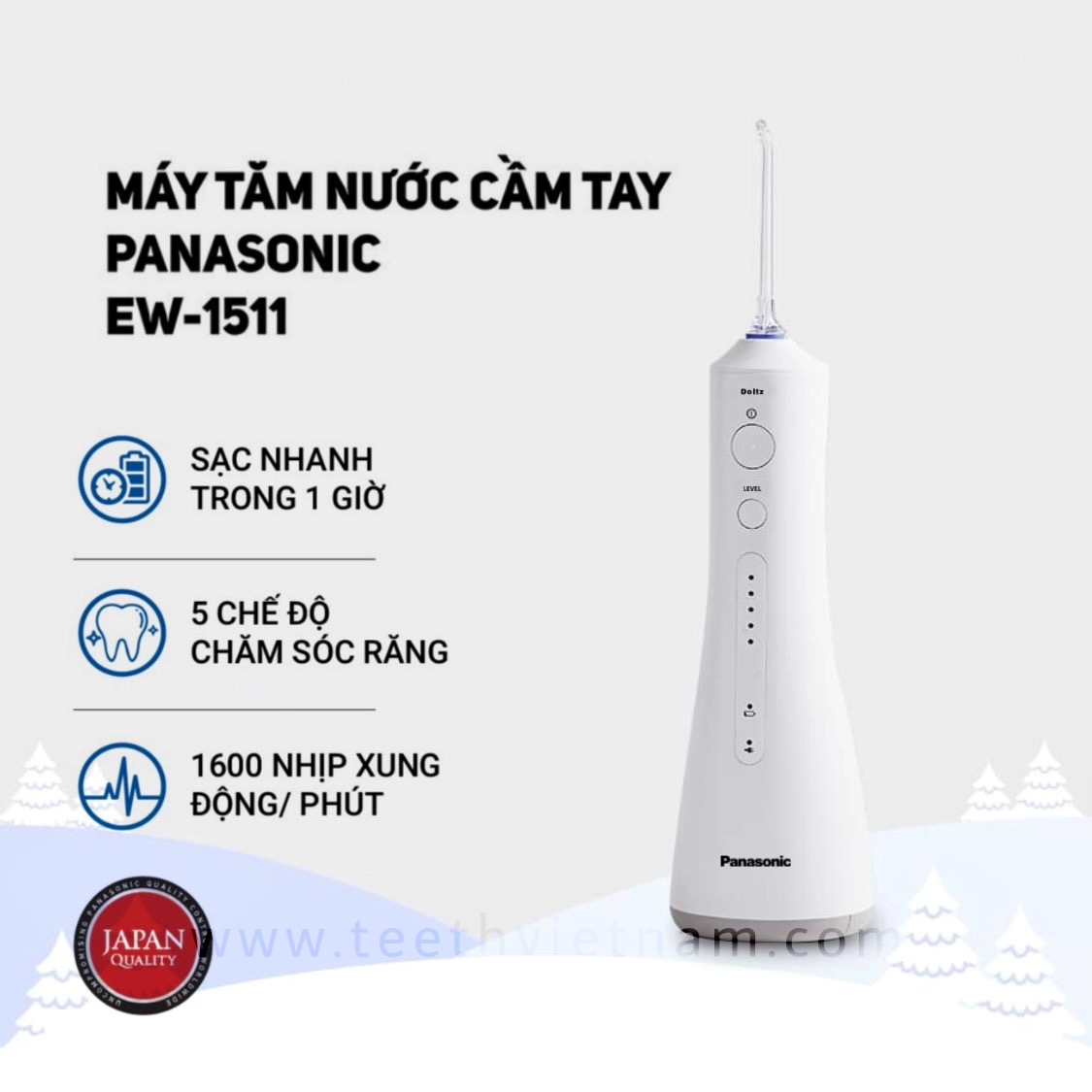 >> BÁO GIÁ MÁY TĂM NƯỚC CẦM TAY PANASONIC CÔNG NGHỆ SIÊU ÂM EW1611 | Shopee Lazada Sendo Tiki mới nhất 152 Máy Tăm Nước Cầm Tay Panasonic EW1511 - Hàng Chính Hãng - Bảo Hành 12 Tháng