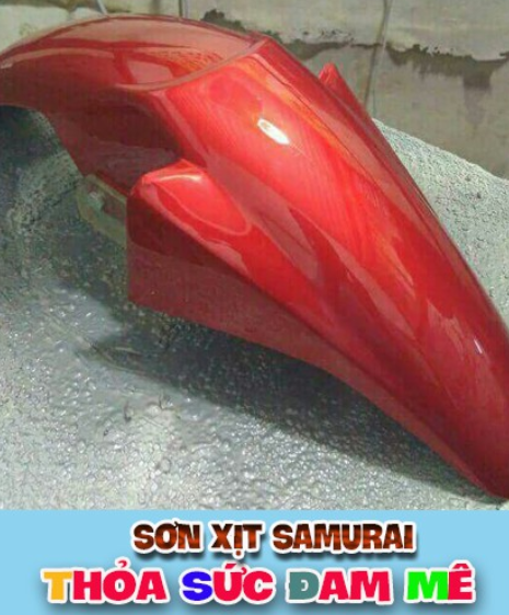 SƠN SAMURAI KUROBUSHI YAMAHA MÀU ĐỎ RỰC/CANDY (Y138*)