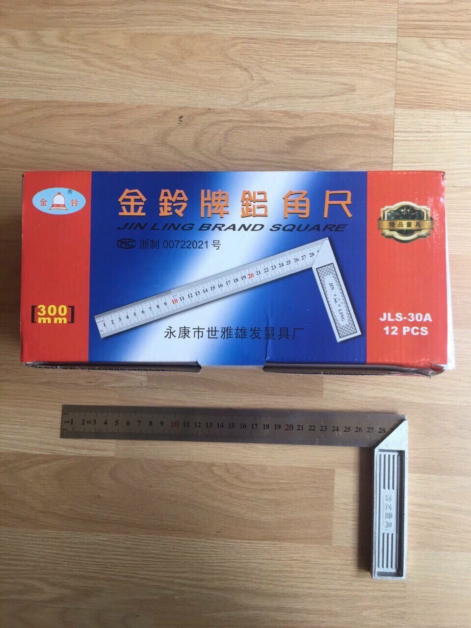 Thước Đo Góc Vuông Bằng Thép Không Gỉ Dài 30cm