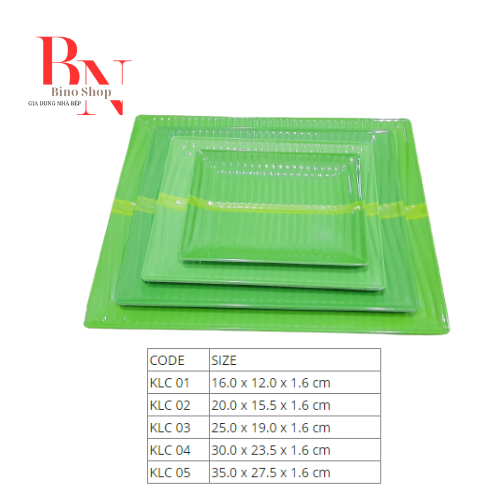 [HCM]Khay Lá Chuối Nhựa Melamine Cao Cấp - Fataco