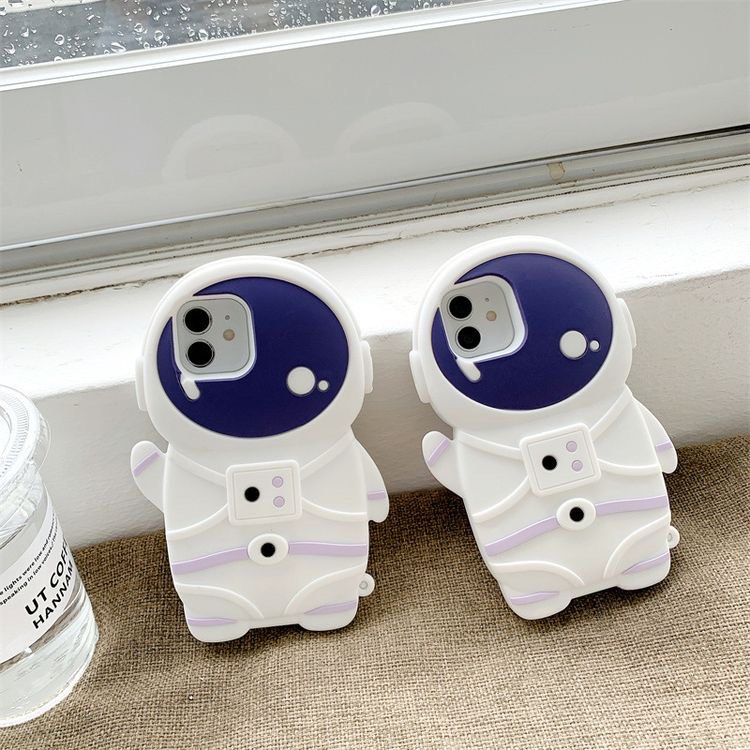 Ốp iphone full viền silicon spaceman