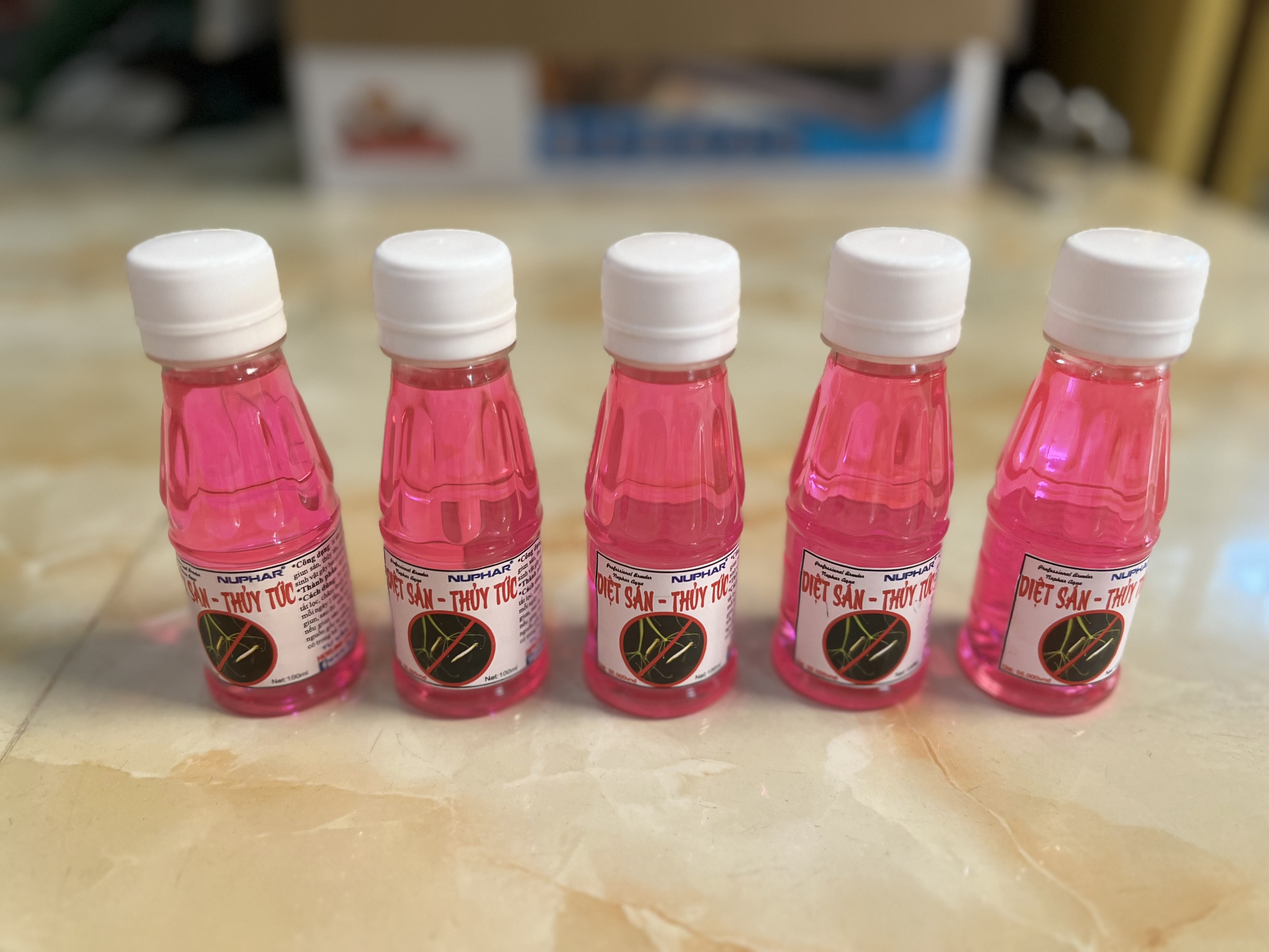 Diệt sán - thủy tức Nuphar ( Hồng 100ml) cho cá cảnh