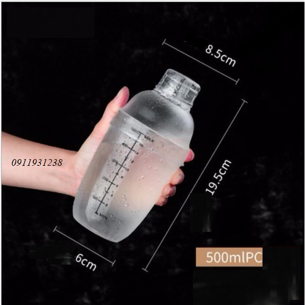 Bình Lắc Shaker 500Ml Loại Tốt