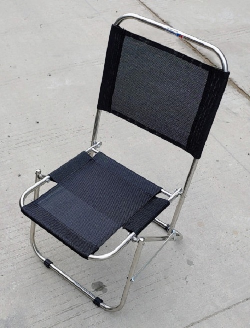 Ghế xếp inox vải lưới textilene