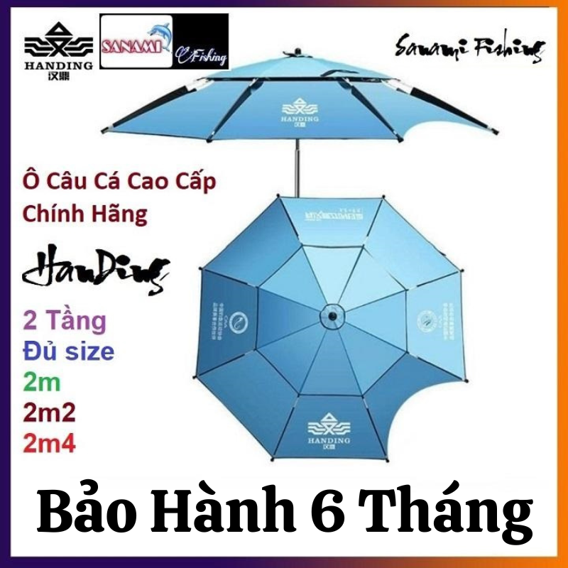 Ô Câu Cá Cao Cấp Chính Cãng Handing KKR1  [BH 6 Tháng], Vải Dày Và Có Thể Bẻ Nghiêng 360 Độ Tùy Thích - SANAMI FISHING