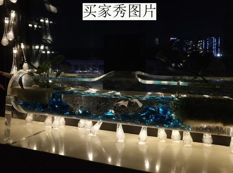 Bể tép cá acrylic hình dạng ống tròn dài 50cm