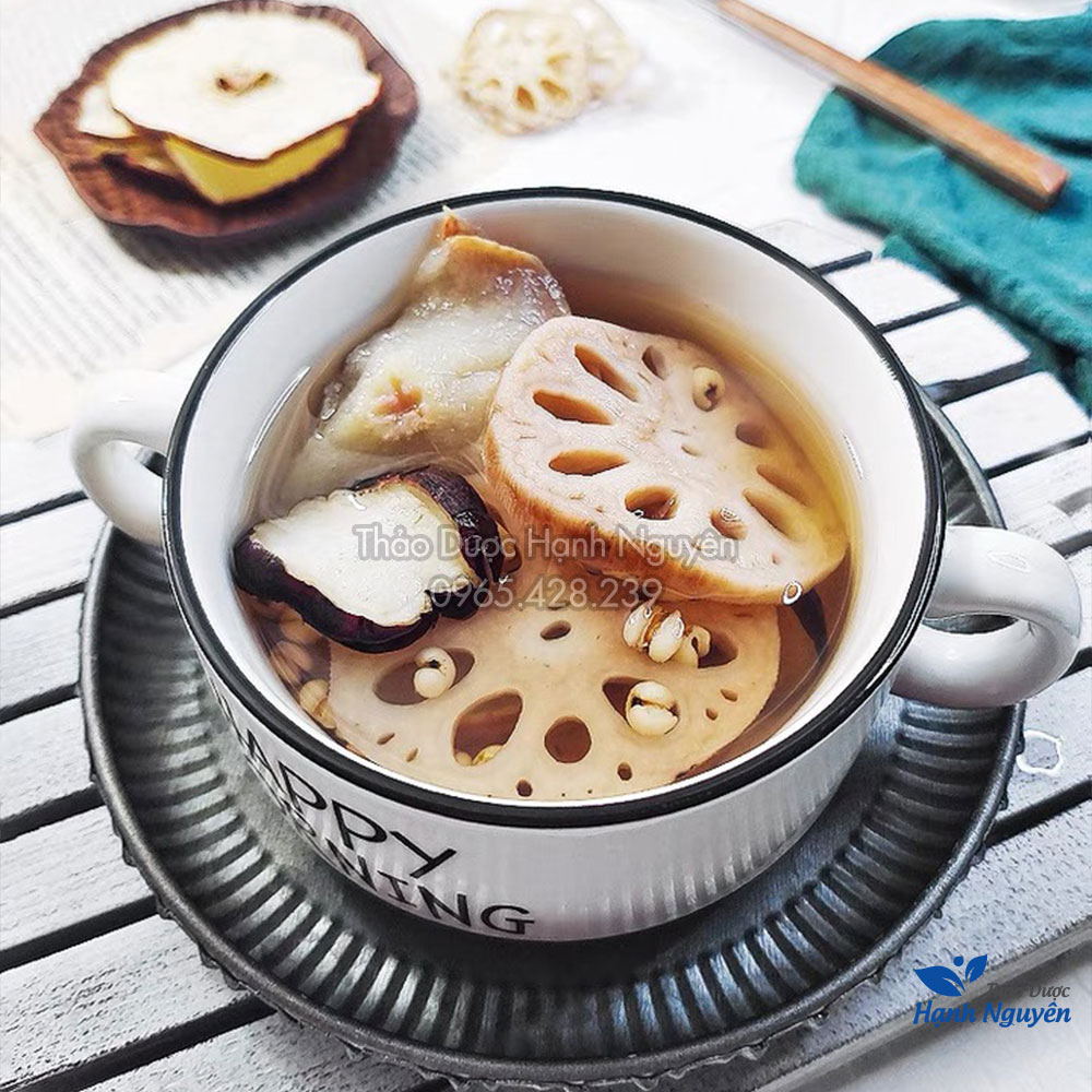 Củ sen khô 1kg (nấu chè, nấu canh, pha trà) - Thảo dược hạnh nguyên