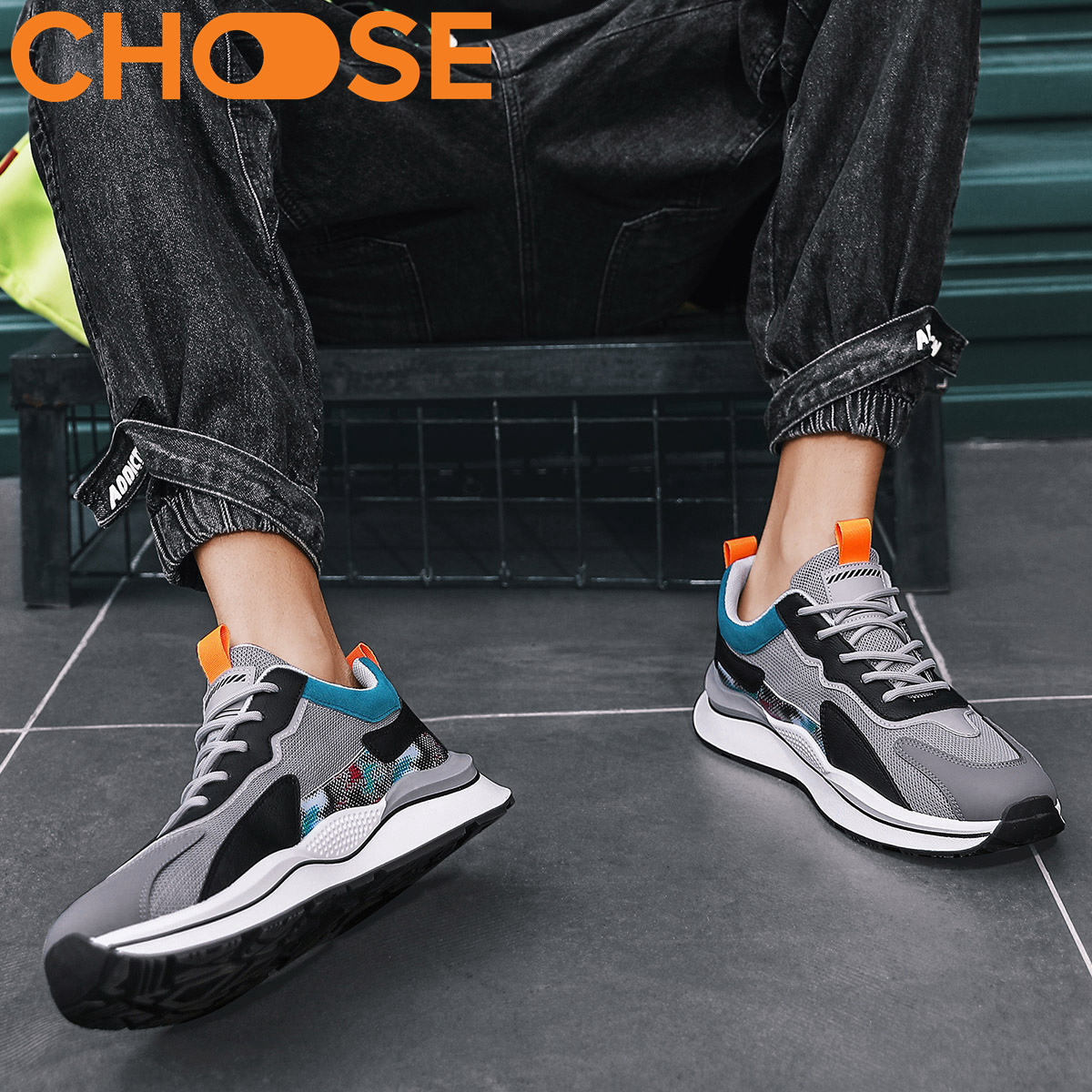 Giày Nam Sneaker Choose Siêu Phẩm Phối Màu Cực Chất Thoáng Khí Tăng Chiều Cao 0617