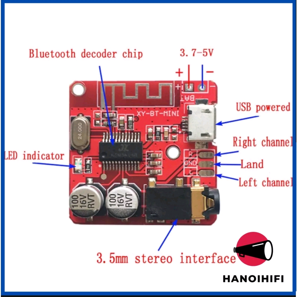 Mạch Giải Mã, Bluetooth XY-BT mini 5.0