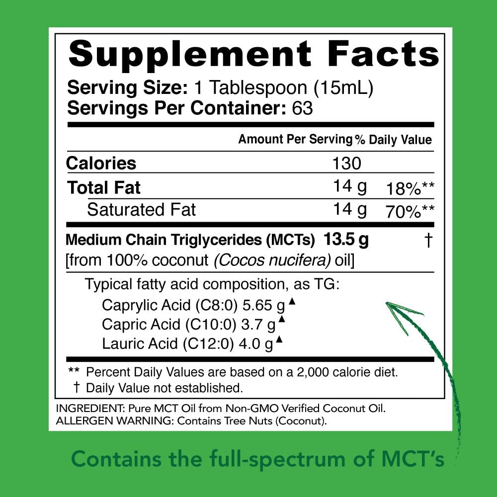 Dầu dừa MCT Oil chuyển hóa chất béo Medium Chain Triglycerides các loại [Hàng Mỹ]