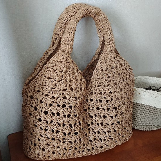 HIT Smile Crochet Bag Hat Yarn 3oz, Light Beige